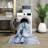  Washable Non-Slip Rug - Blue / Ivory Striped Area Rug for Living Room, Bedroom, Dining Room, and Kitchen-114442258