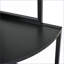 5-Tier Corner Shelf with LED Light &amp; USB Plug, Glass Holder | Metal &amp; MDF | Black