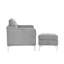 Canapé modulaire convertible en velours côtelé avec repose-pieds, canapé modulaire gris-648292185