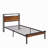 Platm Bed Frame With USB LINER