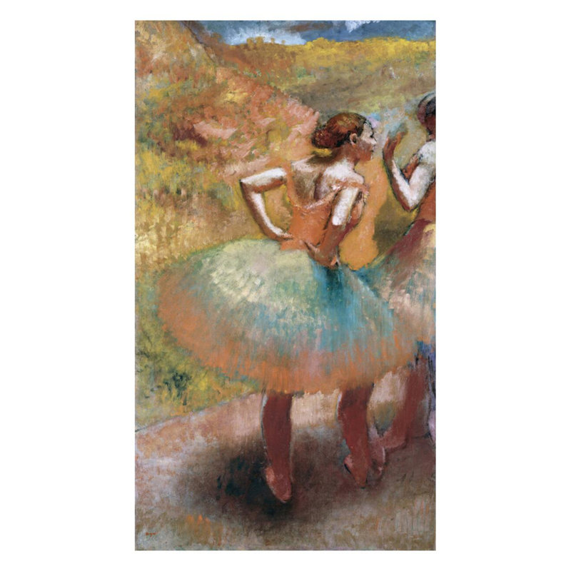 Deux danseuses en jupes vertes par Edgar Degas - Impression Giclée, H 28 po x l 22 po