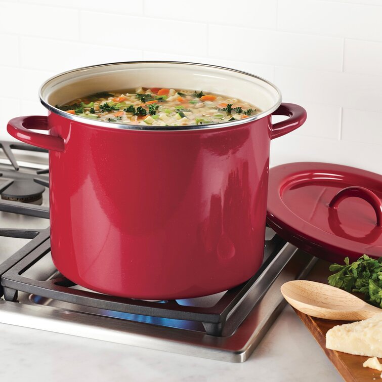 Rachael Ray 6 qt Create Delicious Aluminum Nonstick Stockpot, Teal Shimmer