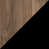 Walnut/Black
