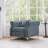  40.9" Velvet Chesterfield Chair-115797532