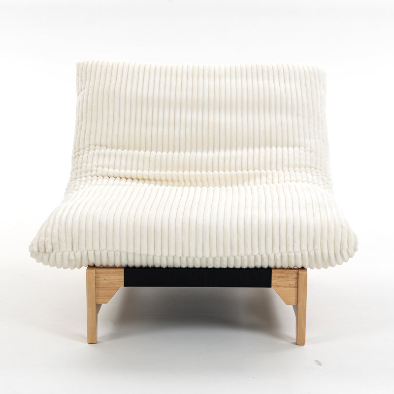43.3'' Wide Upholstered Accent Chair, Cream