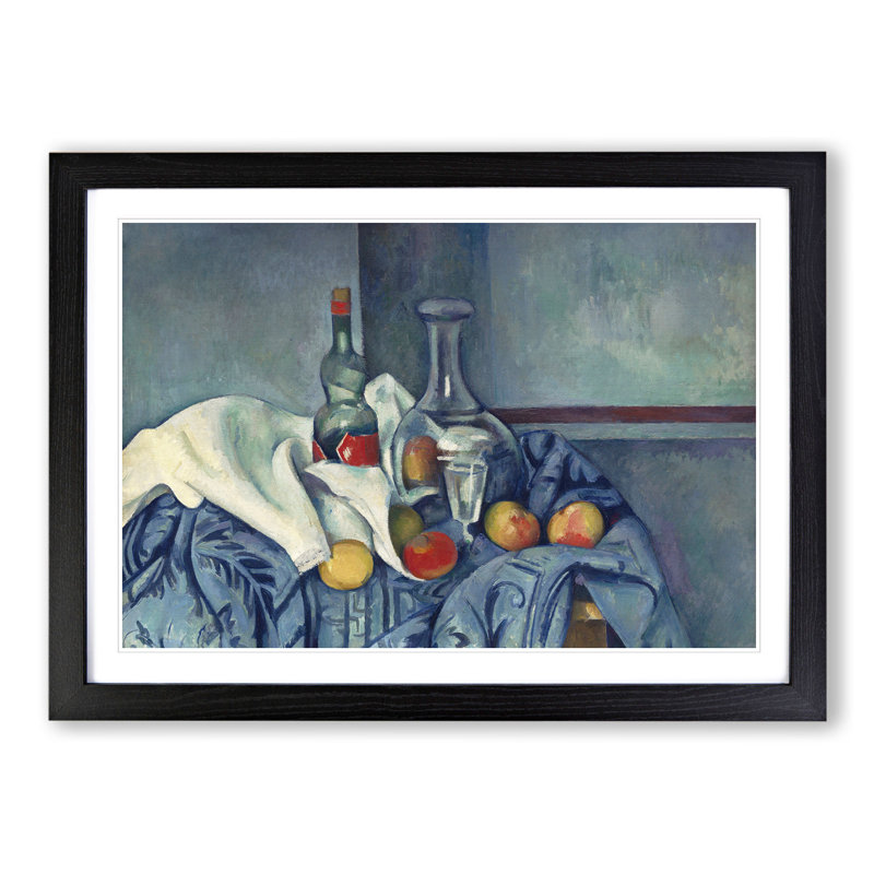 Still Life with Apples Vol.2 by Paul Cezanne - Picture Frame Painting, Black, 27cm H x 36cm W x 2cm D