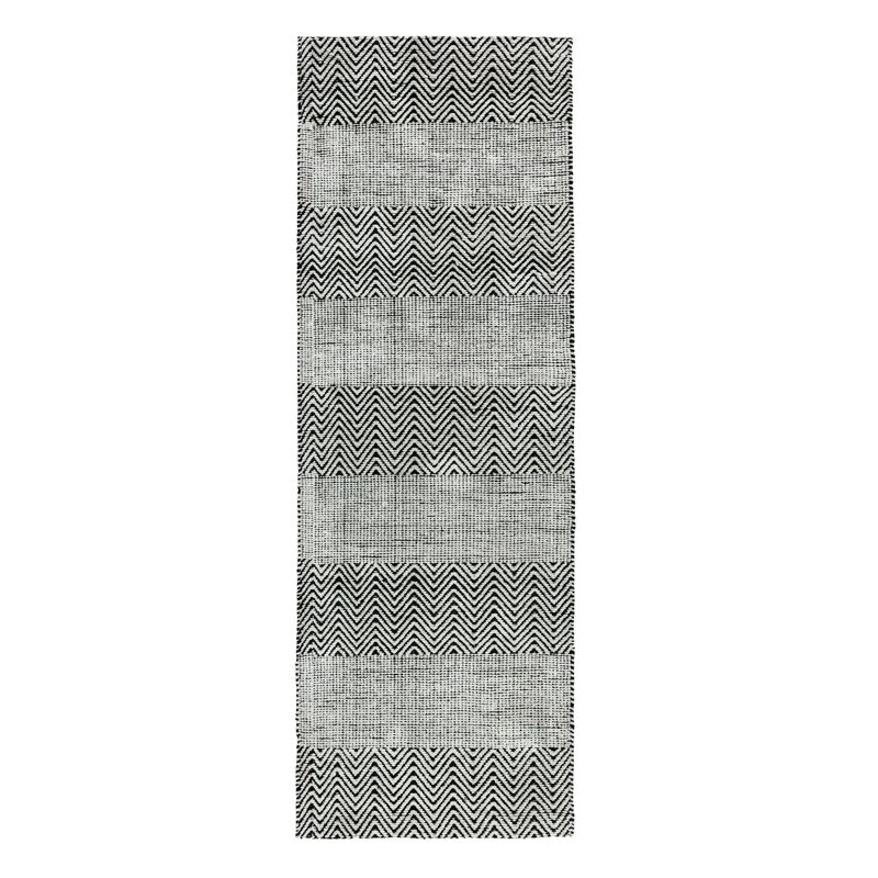 Aaisha Jute Flatweave Grey Rug, Runner 66 x 200cm
