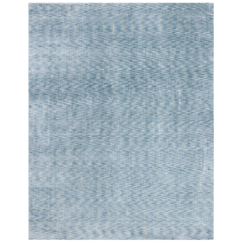 Kovac Hand Loomed Viscose Solid Color Rug, Rectangle 8' x 10'