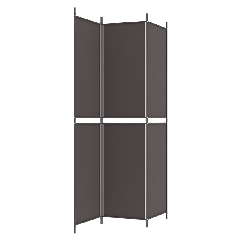 Cloison pliante Rikkea, 3, Brun, H 86,6 po x l 59 po