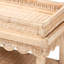 Table de bout Bali et Pari Weyman en rotin festonné avec plateau amovible