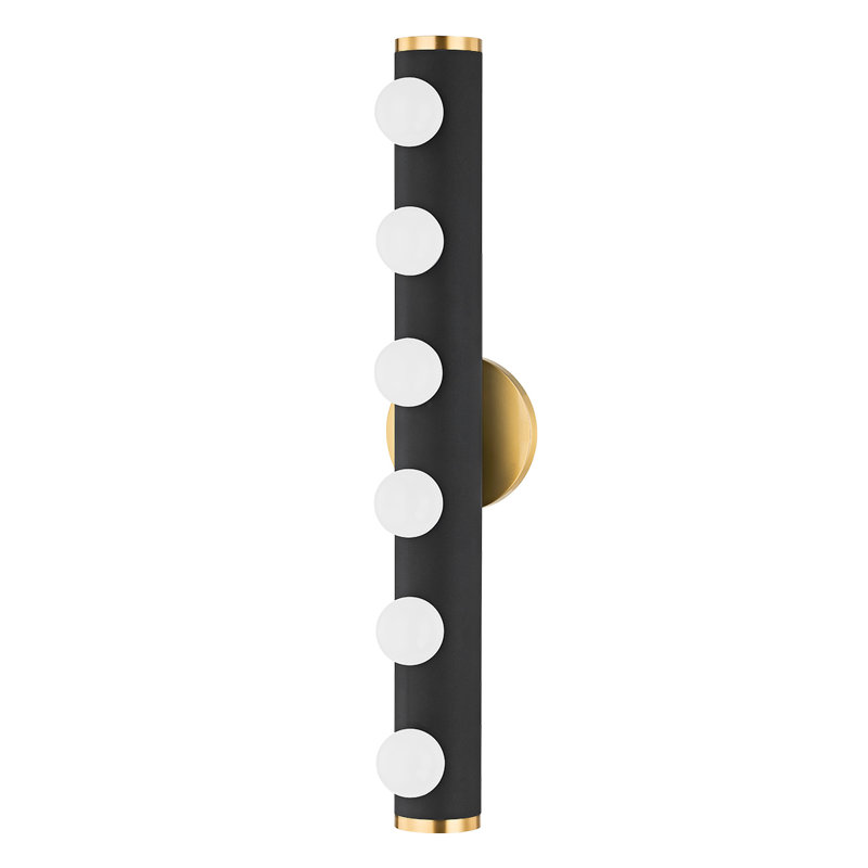 Penny 6 Light Bath and Vanity, Textured Black