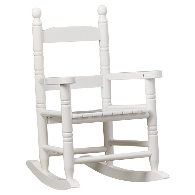 Chaise berçante pour enfants 12 po, blanc
