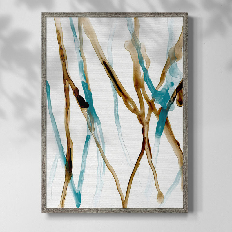 Runnel XVII Framed Print - Solid Wood, 11" H x 9" W