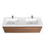 Ensemble de meuble-lavabo mural double 60 po Bern-101300752