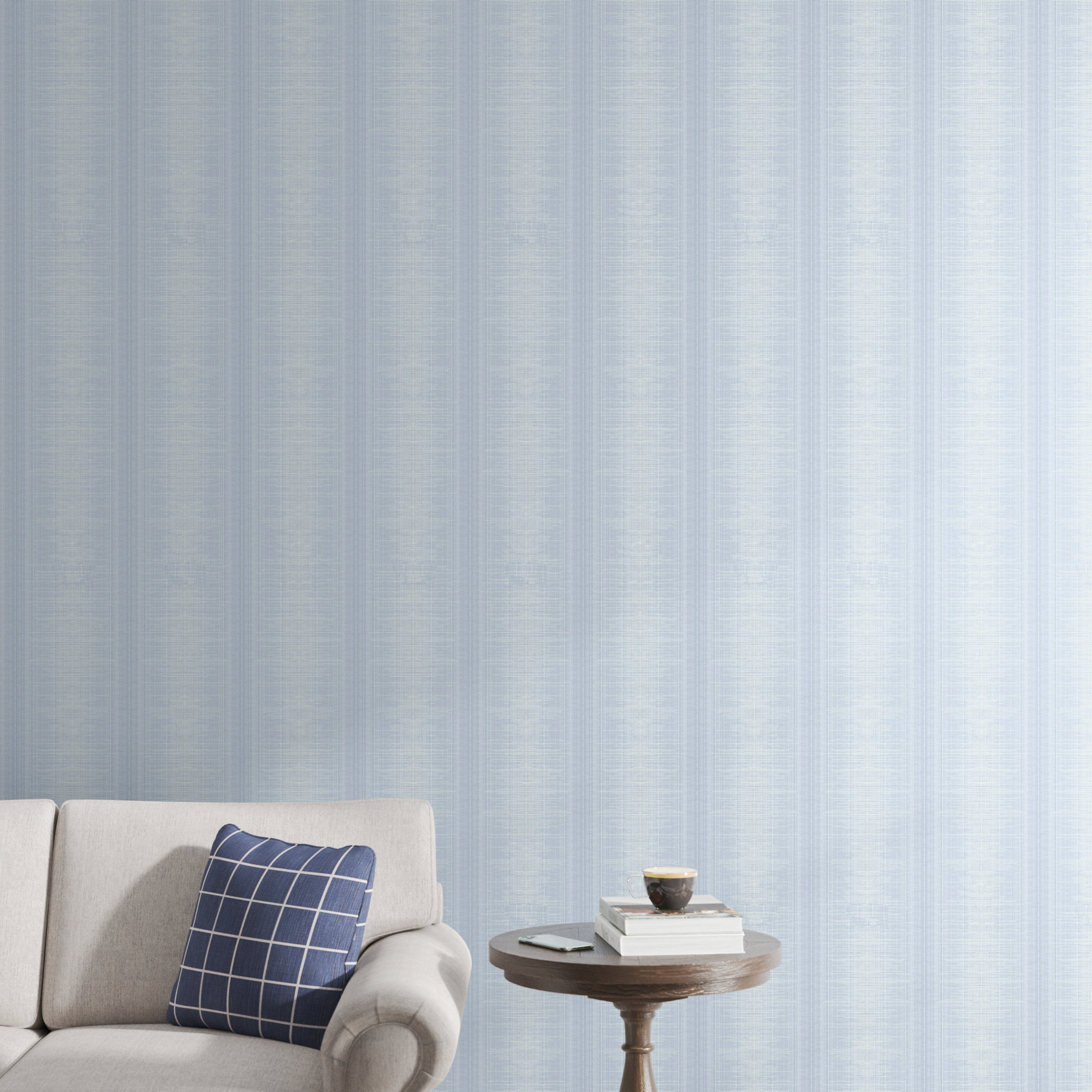 Vanderwall Modern Ombre Wallpaper, Blue