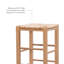 Halvorson Solid Beechwood Counter and Bar Stool With Rattan Seat-1156844812-1156844813