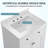 White 28'' Louvered Cabinet Door Single Sink Bathroom Vanity-319702206
