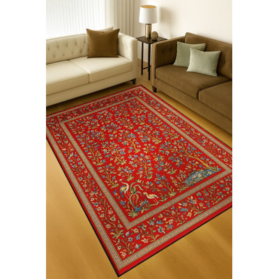 Tapis blanc tissé à motif lavable Mosso