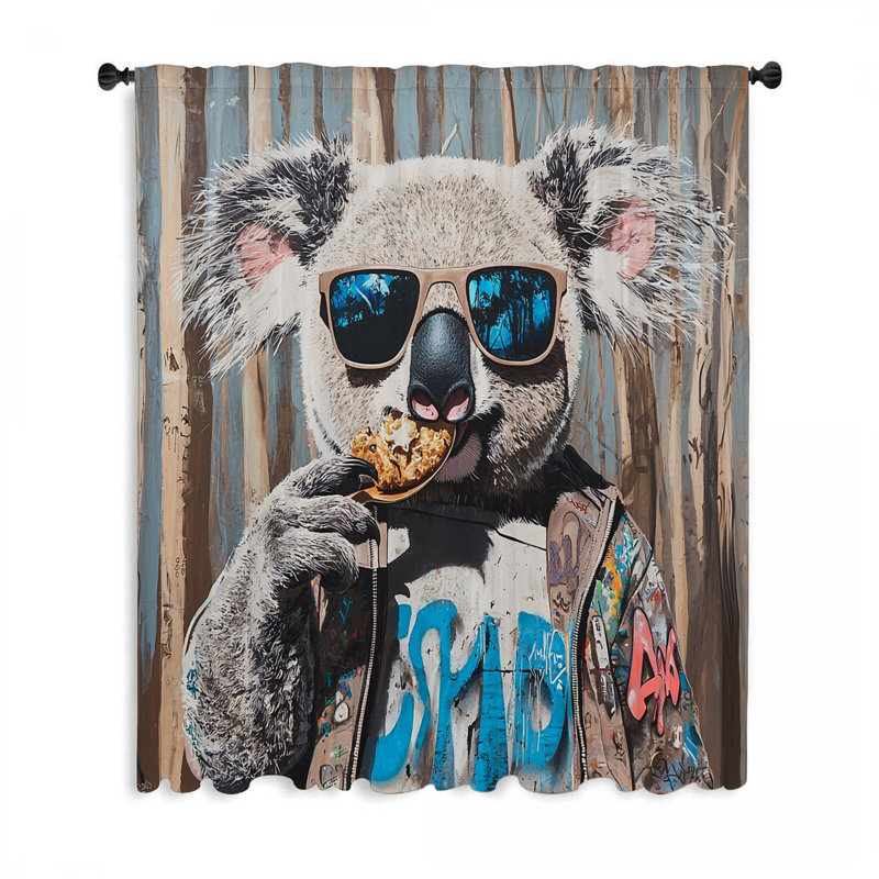 Rideaux Cool Koala, L 50 po x L 96 po