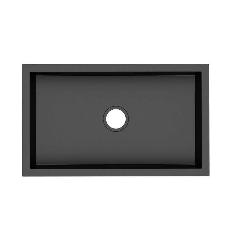 NativeStone® 30" L x 18" W Kitchen Sink, Charcoal