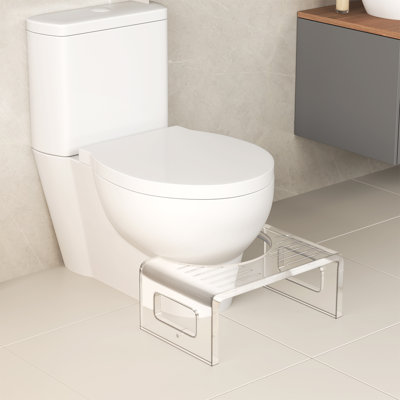 7'' Tall Acrylic Toilet Stool