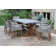 Fleur Rectangular 6 - Person 74'' Long Dining Set with Cushions