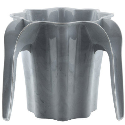 Lavette à main en forme d'étoile en plastique gris avec poignée double YBM Home - marbre gris 