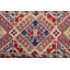 Tapis de couloir rouge / beige en laine noué à la main 2 pi 8 po x 9 pi 9 po