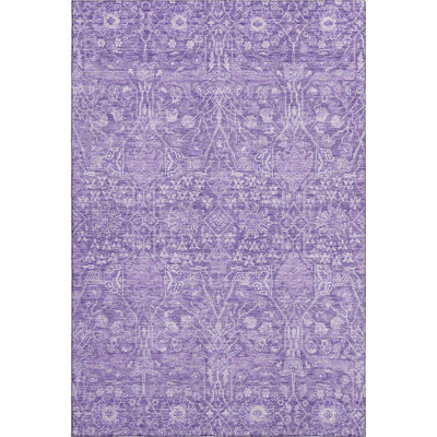 Premium Machine Washable Ducote AMF1133 Global Rug