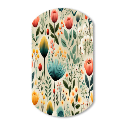 Geoghegan - Asymmetrical plants Metal Art, Cylinder Metal Wall Sculpture Print