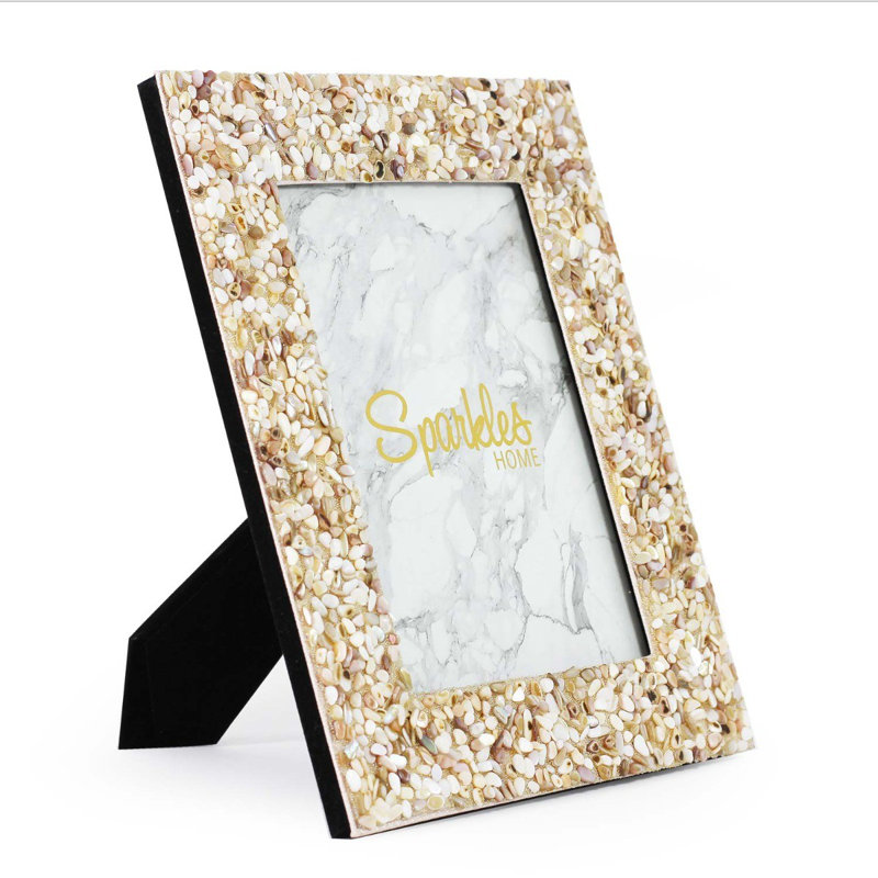Shell Picture Frame, 5" W x 7" H