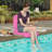 2PCS Poolside Chairs for Edge of Pool Foldable Outdoor Pool Chair Pink-1165678901