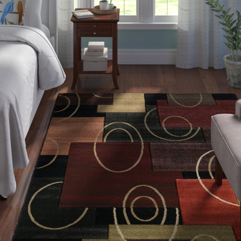 Carletta Abstract Indoor Rug, Rectangle 7'10" x 10'6"