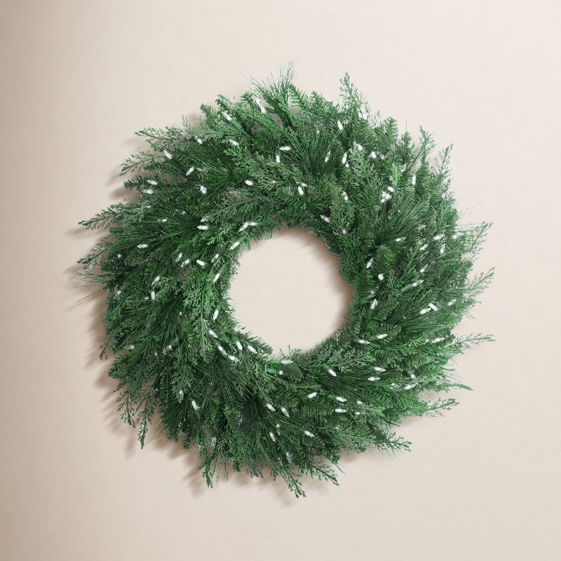 MIXED PINE WREATH, 5" H x 24" W x 24" D