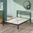 Santrell 14" Contemporary Modern Metal Platform Bed-468837230
