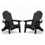 Chaise Adirondack pliante en plastique toutes saisons avec support pour gobelets-639210704