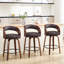 Tabouret de comptoir pivotant confortable avec pieds en bois massif durable-120285787-120285789