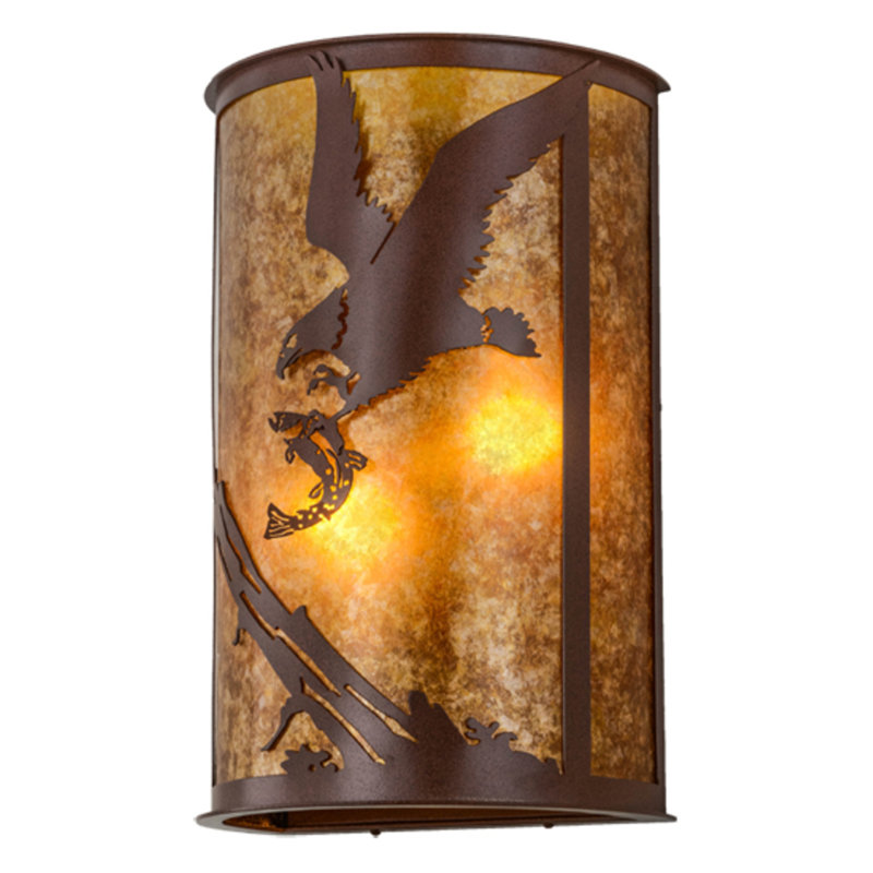 Strike Of The Eagle 2 - Light Flush Mounted Sconce
