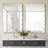 Wavy Metal Framed Rectangle Wall Mirror-1560388085