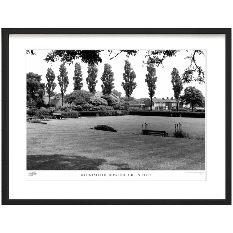 Wednesfield, Bowling Green C1965 - Single Picture Frame Print, 40cm H x 50cm W x 2.3cm D