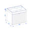 591cm Wall Mounted Single Bathroom Vanity Base Only-663513978