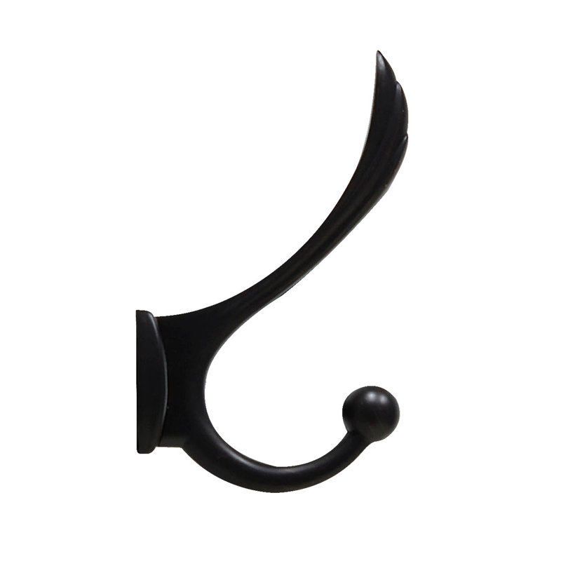 Oil Rubbed Bronze Wall Mounted 4-Hook Rack