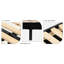 Base de lit tapissier pleine grandeur avec lattes en bois - sans sommier tapissier noir-313866044