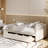  Twin Size L-Shaped Upholstered Platform Bed with Built-In Storage Compartments and Stylish Design, Beige-1928855797