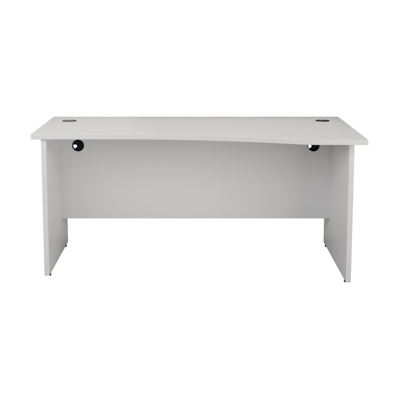 Buariki Desk Shell, Right, White