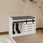 Banc de rangement moderne pour chaussures: un vestibule essentiel à 2 niveaux