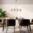 Elegant Pink and Gold Chandelier, Metal Body, 31.5 x 5.9 x 31.5 inches | Cap Diameter: 5.9 inches, Base Plate Ø4.0 x 0.8 inches | 4 x E27 Socket (Max 40W) | Stylish Lighting Fixture for Dining Room, Living Room & Entryway-1291340435-1291340418-1291340417