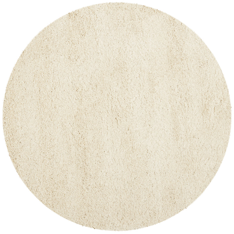 Schaeffer Solid Colour Natural Fibers Area Rug, Round 201 cm