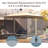 10X10FT Gazebo Sidewall, For Outdoor Use With Mesh Netting (Beige)-125125368