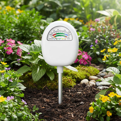 4 In 1 Soil Meter For Gardening, Lawn, Indoor Outdoor Plants, Measures Moisture, Light, Nutrients, And Ph